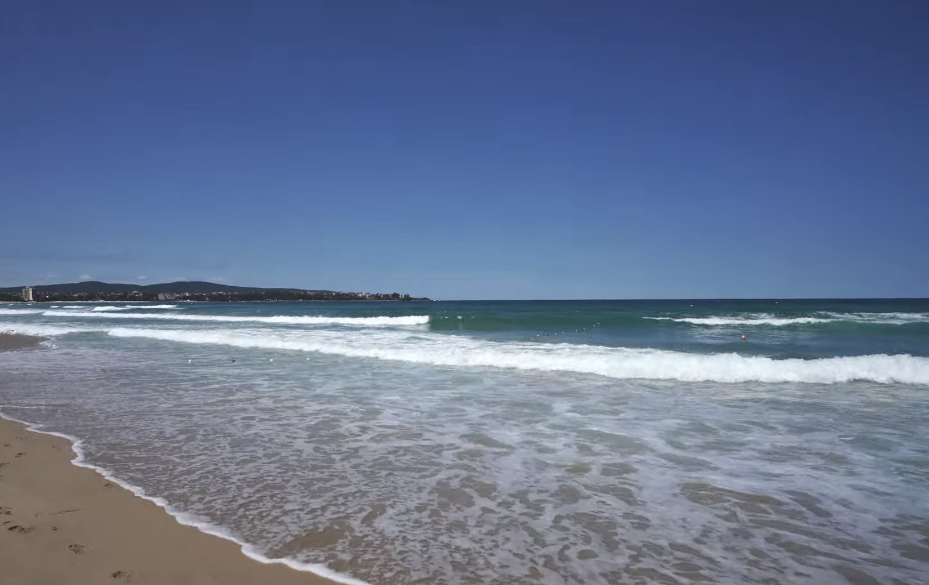 Black Sea beach in Tsarevo, Bulgaria