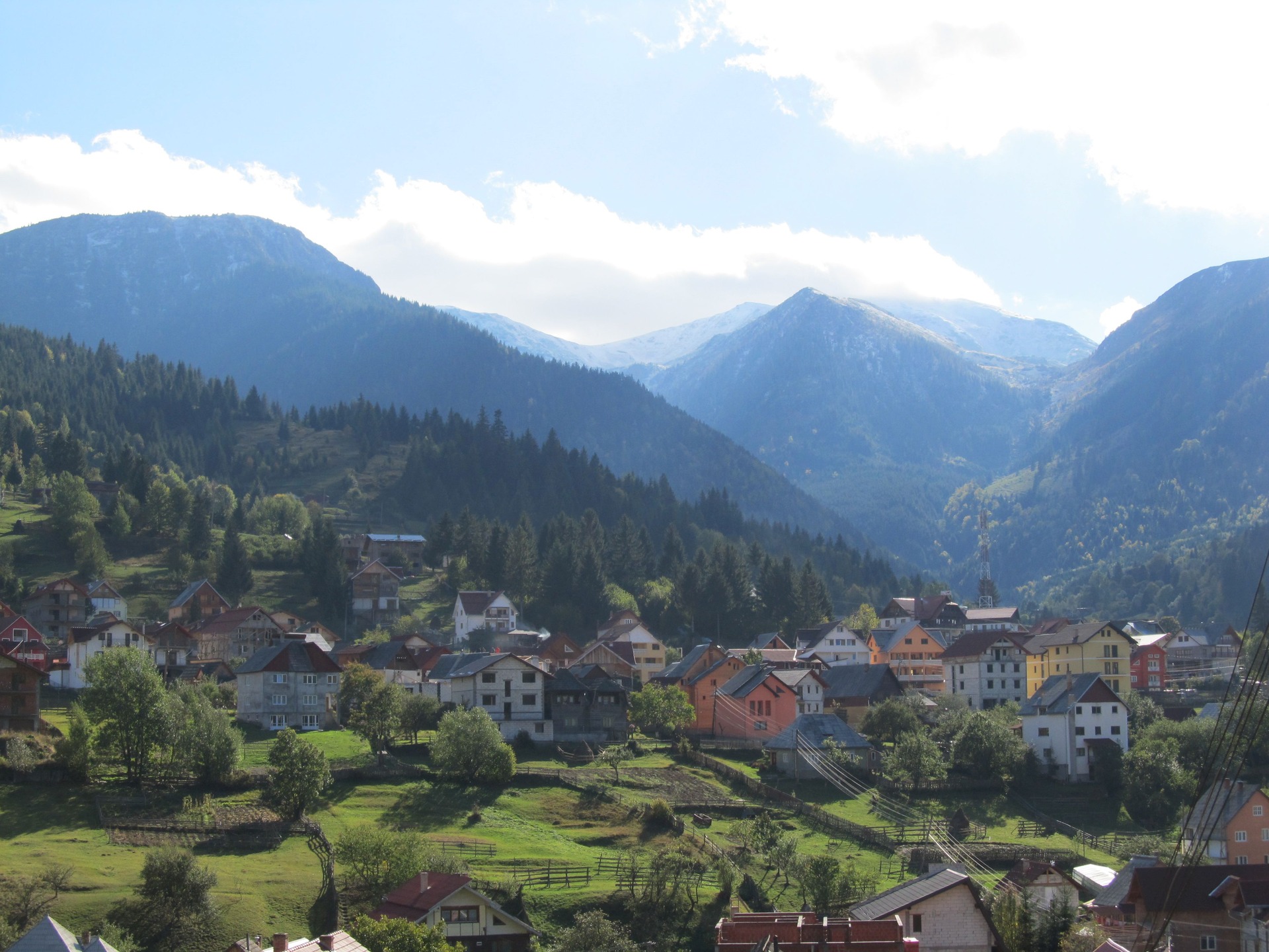 Borșa mountain town in Maramureș, Romania