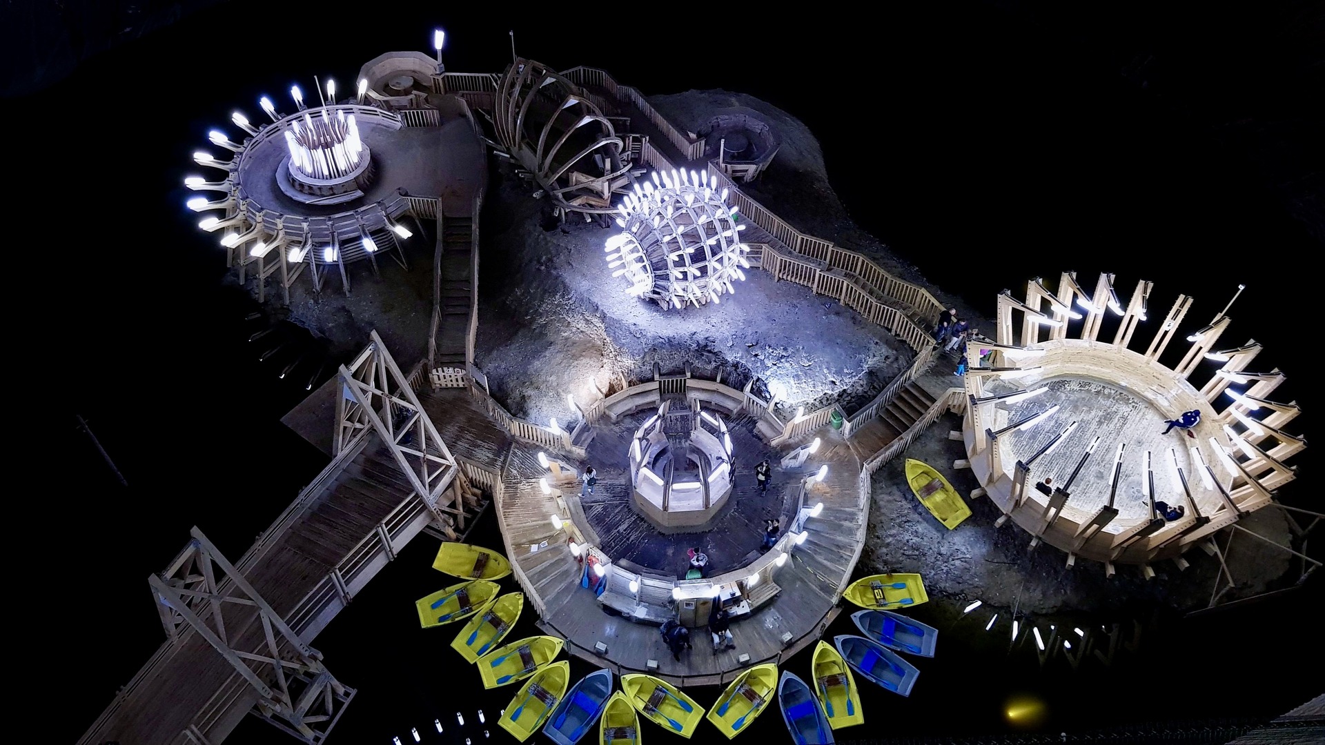 Salina Turda underground salt mine, Romania