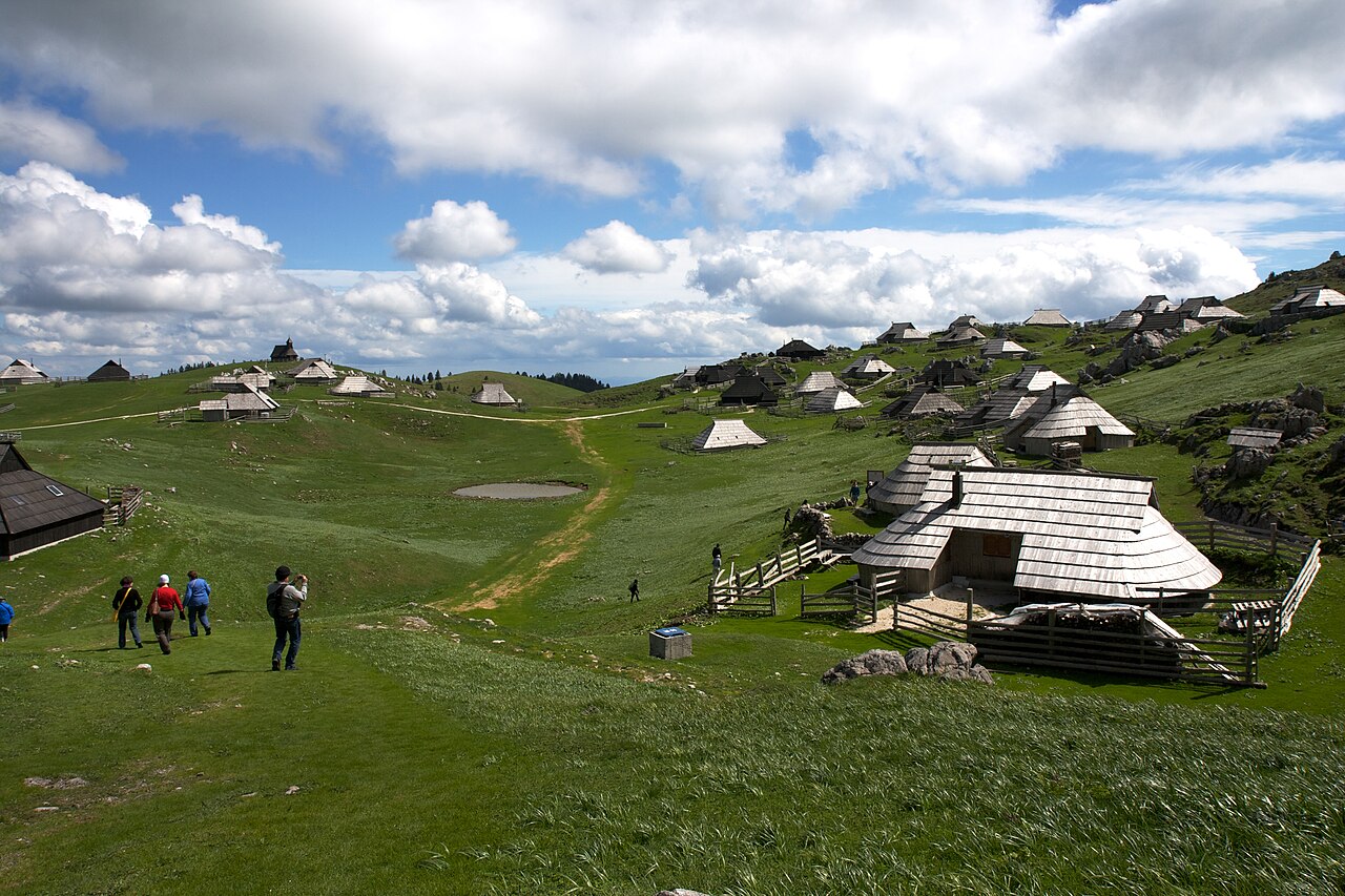 Velika Planina, Slovenia — alpine pastoral plateau with traditional herdsmen's huts
